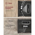 thumbnail image 3 of VASAGLE Side Table with USB Ports & Power Outlets, Flip Top End Table with Charging Station, Ebonized Oak Finish and Black, 3 of 6