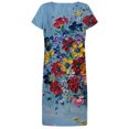 thumbnail image 5 of SMihono Robe d'Été Grande Taille pour Femmes 2023 Manches Courtes Robes Mode Fleurs Imprimées Taille Robe Soleil Col en V Longueur Genou, 5 of 5