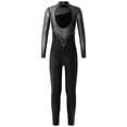 thumbnail image 2 of TSSOE Kids Girls Shiny Rhinestone Skating Jumpsuit Long Sleeve Gymnastic Leotard Ballet Dance Unitard Black 12, 2 of 5