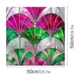 thumbnail image 2 of Static Cling Window Film Colorful Art Stained Glass Window Decal Removable Decorative Sticker 50cm ×50cm, 2 of 7