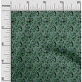 thumbnail image 2 of oneOone Velvet Green Fabric Florals Sewing Craft Projects Fabric Prints By Yard 58 Inch Wide, 2 of 4
