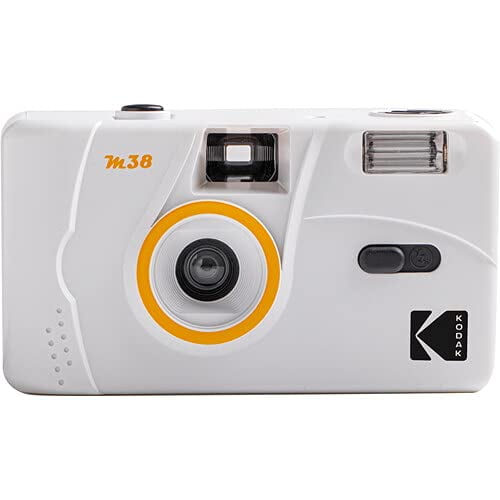 Kodak M38 Appareil Photo à Film 35 mm - Sans Mise au Point, Flash Puissant Intégré, Facile à Utiliser (Clouds White)