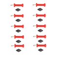 thumbnail image 4 of Poignée de Barrière Électrique, Poignée de Clôture Isolée Poignée de Clôture Rouge pour Professionnel pour Extérieur, 4 of 8
