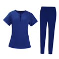 thumbnail image 1 of lionlar Uniforme d'Infirmière pour Femme Extensible à Multiples Poches Doux et Respirant Professionnel L, 1 of 8