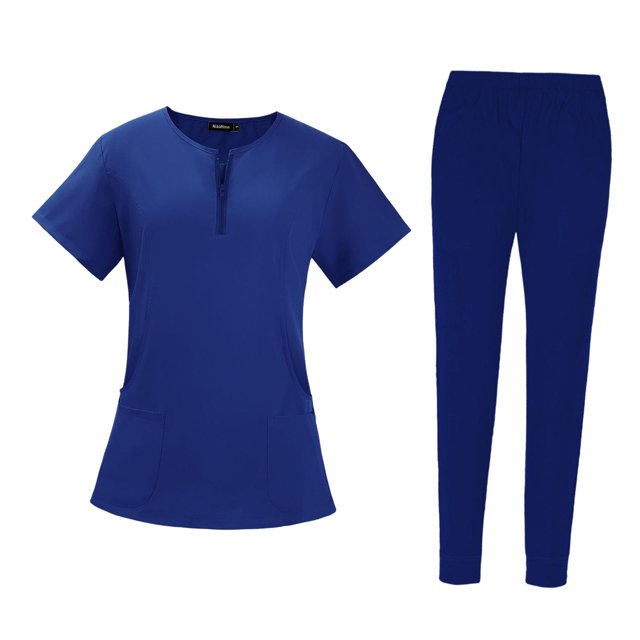 lionlar Uniforme d'Infirmière pour Femme Extensible à Multiples Poches Doux et Respirant Professionnel L
