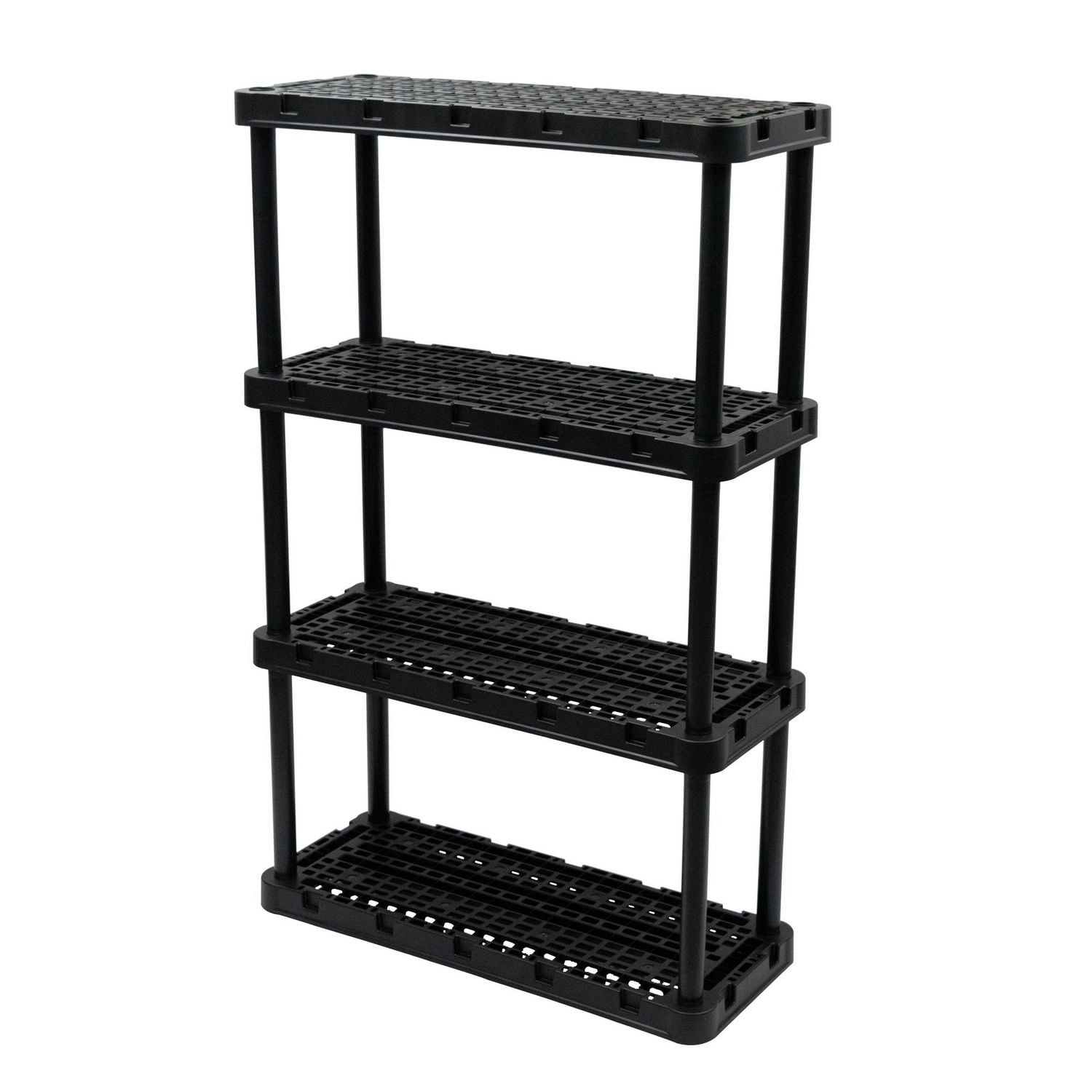 étagère en plastique <br>Knect à 4 tablettes pour usage moyen 34.25 x 14.25x54.50 po