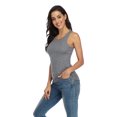 thumbnail image 1 of Beautyin Camisole à Cordon Extensible Dos Nageur Débardeur Côtelé pour Femmes, 1 of 6