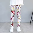 thumbnail image 3 of 2025 s Ankle Length 2T Clothes Leggings Printing Flower Classic Tights 2T Stretch, 3 of 3