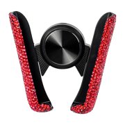Car Phone Holder Diamond Magnetic Vent Dashboard Mount, Rhinestone Bling Cell Phone Stand Rotatable for 4-7 Inch Smartphones