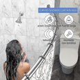 thumbnail image 2 of Adjustable Curved Shower Curtain Rod - 304 Stainless Steel Rings Included-SinKeeU, 2 of 5