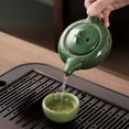 thumbnail image 4 of Cagogo Ice Crackle Glaze Ceramic Tea Set, Traditional Chinese Gongfu Teapot Set with 6 Cups, Handcrafted Crackle Glaze Teapot and Cups, Complete Ceramic Tea Set Gift Box for Home Office Tea, 4 of 6