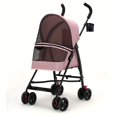 thumbnail image 1 of Pet Stroller Cat Dog Stroller Going Out Lightweight Foldable Dog Stroller, 4-Wheel, 1 of 5