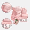 thumbnail image 4 of Cube Storage Organizer Packing Cubes & Compression Bags 8 Sets Of Travel Luggage Organizer Including Shoe Storage Bag for Convenient Passenger Packaging, 4 of 6