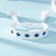 thumbnail image 1 of SNNROO 1 Pce Bracelet d'Amitié Boho Brodé avec Design Croix et Pompon pour Femmes, 1 of 7
