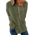 thumbnail image 1 of MesaSe Femmes Tops Cou Femmes Chemises Coton Femmes Chemises de Mode Décontractée Tops Femmes Casual Manches Courtes Tops Armée Vert L, 1 of 4