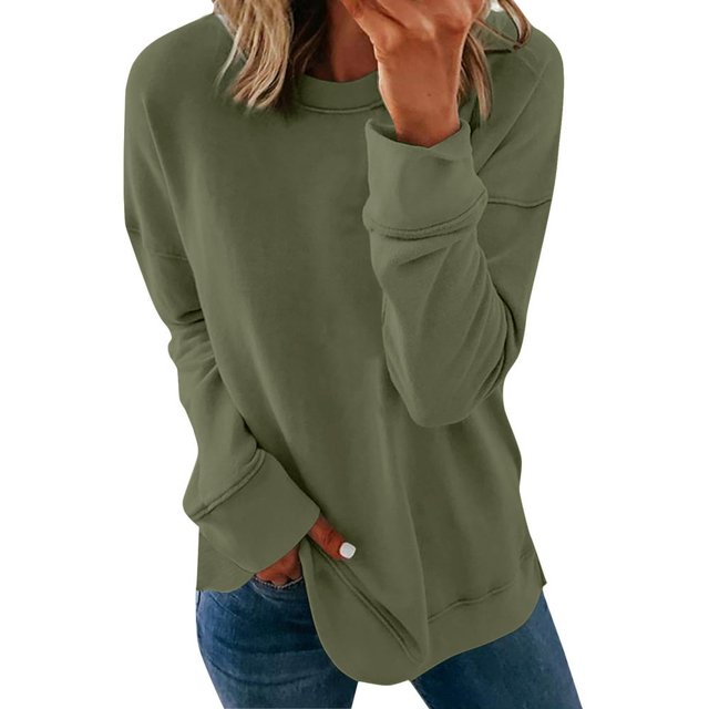MesaSe Femmes Tops Cou Femmes Chemises Coton Femmes Chemises de Mode Décontractée Tops Femmes Casual Manches Courtes Tops Armée Vert L
