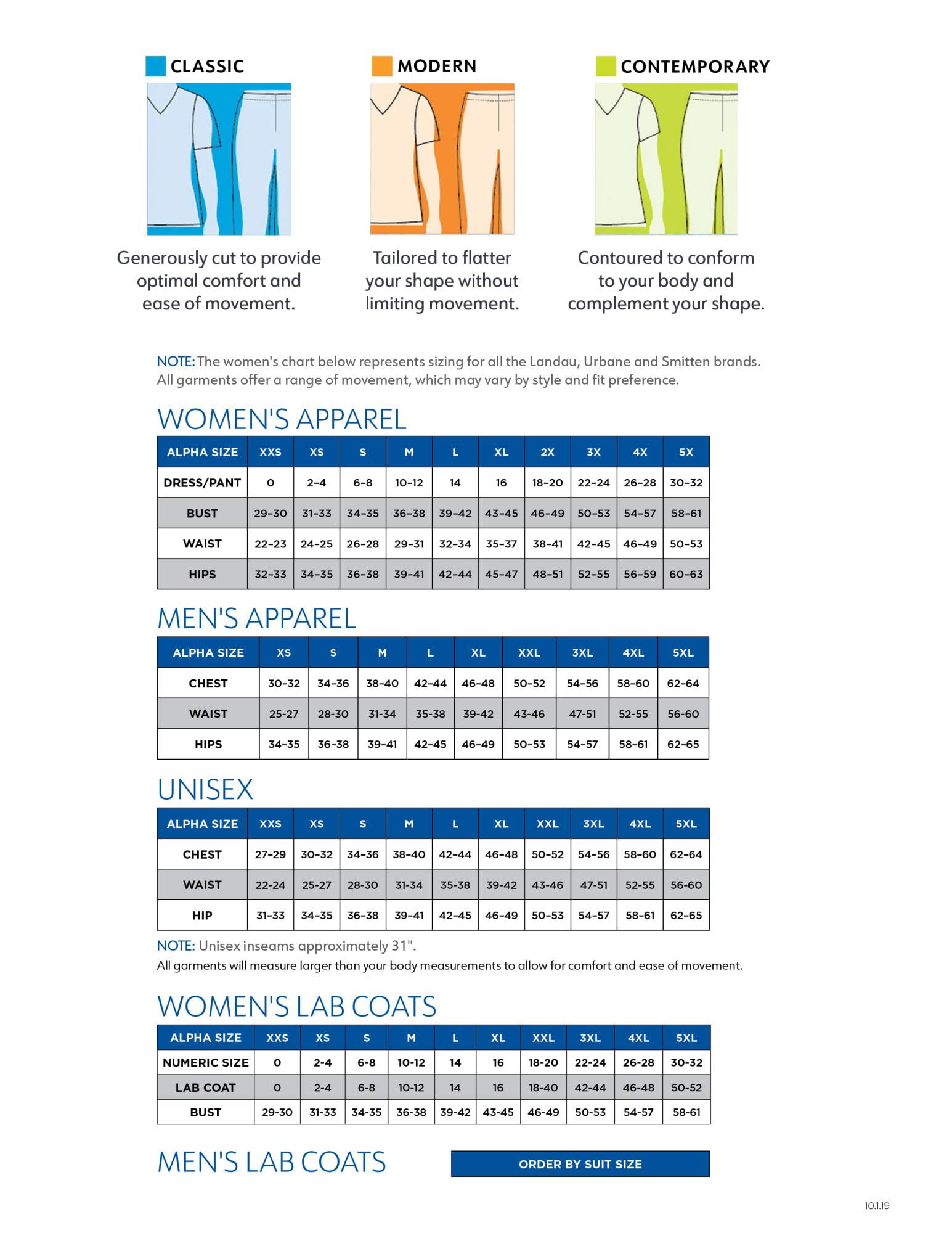 Landau Essentials Haut de Sarrau à Encolure en V : 1 Poche, Réversible, Unisexe, Coupe Classique Décontractée Sarraus Médicaux 7502