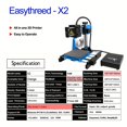 thumbnail image 3 of EasyThreed 3D Printer X2 For Beginners With Screen Control Low Noise With Free PLA, 3 of 4
