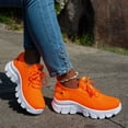 thumbnail image 4 of Womens Chunky Walking Shoes Comfortable Arch Support Orthopedic Woven Non Slip Jogging Work Fashion Sneakers, 4 of 6
