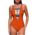 thumbnail image 1 of Bikini Sets for Women Bikini Print Strappy Back Set Swimsuits Plus Size Bathing Suits Tankinis Swimwear, 1 of 1