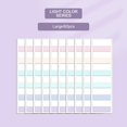 thumbnail image 3 of Sticky Book Tabs Notebook Colorful Book Annotation Tabs Kit Writable Repositionable Color Page Markers Bible Tabs Sticky Notes with Lines, Bulk Note Pads, Schools Supplies Sticky Notes, L, 3 of 5