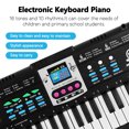 thumbnail image 2 of 61 Keys Digital Music Electronic Keyboard Kids Multifunctional Electric Piano for Piano Student with Microphone Function Musical Instrument, 2 of 7