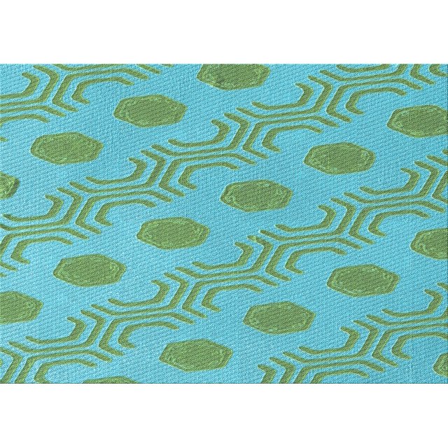 Ahgly Company Tapis Rectangulaire Lavable en Machine Intérieur Transitionnel Moyen Vert Mer, 7 Pieds x 9 Pieds