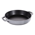 thumbnail image 1 of STAUB Pans 26 cm / 10 inch Cast Iron Frying Pan With 2 Handles, Graphite-Grey, 1 of 2