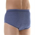 thumbnail image 3 of Wearever Men's Incontinence Underwear Open Fly Washable Briefs, Reusable 3-Pack, 3 of 10