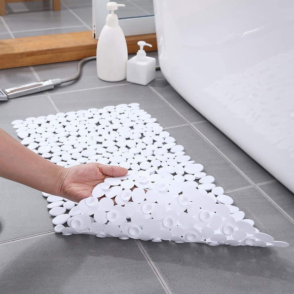 Rvkxad Large Rubber Bath Mat, Non-Slip Shower Floor Rug with Massage, Quick Dry Bathroom Carpet, Shower Mat