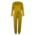 thumbnail image 5 of Yuyuzo Womens Casual Solid Color Set Sweatsuit Pullover Jogger Pants Two Piece Outfit Tracksuits, 5 of 5