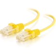 thumbnail image 3 of C2G Ethernet Cat6 CAT 6 Câble de 5 Pi - Slim - Sans Embardée (UTP) - Jaune - Câble de Raccordement - RJ-45 (M) à RJ-45 (M) - 5 Pi - UTP - - Moulé, Sans Embardée - Jaune, 3 of 6