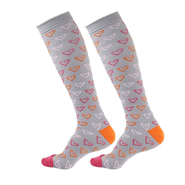 VONKY Chaussettes de Compression Femmes Hommes Course Voyage Cyclisme Enceinte Infirmière Oedème Chaussettes de Compression
