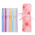 thumbnail image 1 of 14Pcs Crochet Needle Set Aluminum Oxide Weaving Sewing Knitting Hook Kit with Storage Bag, 1 of 8
