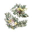 thumbnail image 3 of Abbracc 2 Pieces Artificial Wreath Artificial Floral Swag Simulation Garland Flower Swag F, 3 of 9
