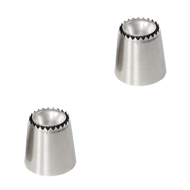 Maytalsory DIY Kitchen Baking Cake Decorating Tool Silicone Icing Piping Cream Pastry Bag Stainless Nozzle Converter Tools No.01 2Set