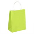 thumbnail image 1 of Oleegame 1PC 4Pcs Hand Paper Bag Kraft Paper Bag Packing Gift Bag Colorful Shopping Bag Green, 1 of 2