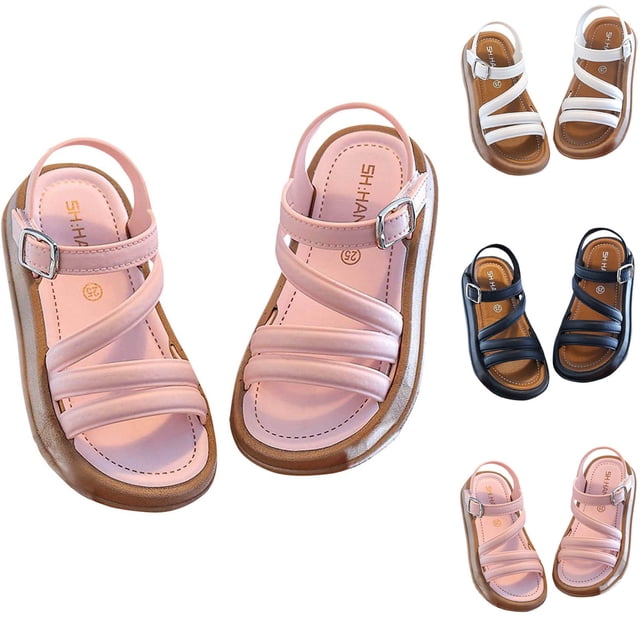 JDQJBZ Sandales Filles Bout Ouvert Princesse Semelle Souple Été Mode