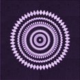 thumbnail image 1 of Ahgly Company Machine Washable Indoor Square Transitional Deep Purple Area Rugs, 5' Square, 1 of 7