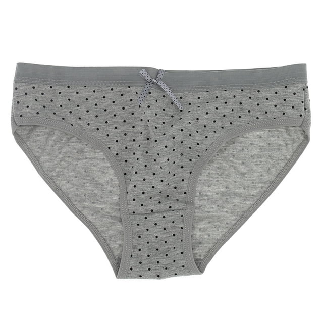 Vente de Liquidation 2025 Culottes pour Femmes Coton Basique Bikini à Pois