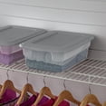 thumbnail image 4 of Ensemble de (4) boîtes de rangement Sterilite de 11,4 litres, bacs de rangement en plastique transparent, couvercle à enclenche, gris, 4 of 6