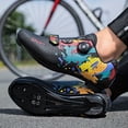thumbnail image 3 of QJUHUNG Professional Men‘s Cycling Shoes Compatible with SPD Cleats  Breathable Road Cycling Sneakers for Racing and Outdoor Rides, 3 of 6