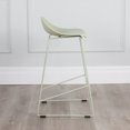thumbnail image 3 of Tabouret de Comptoir Escape à Base Moderne en Plastique et Métal de Qualité Contractuelle (Ensemble de 2), 3 of 4