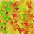 thumbnail image 1 of Ahgly Tapis de Zone Carré Transitionnel Néon Orange Lavable en Machine, 6 Pieds Carré, 1 of 7