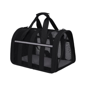 Aqestyerly Soft Sided Pet Carrier for Small to Medium Cats and Dogs,Travel Puppy Carrier Bag,Cage-Free Airline Travel Carrier HWRETIE