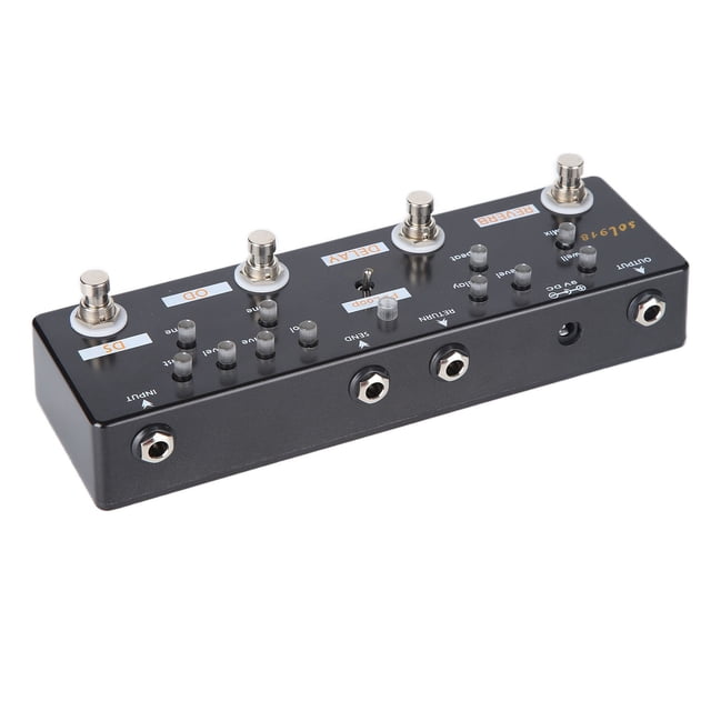 Pédale d'Effet de Guitare 5 Mode Reverb Delay Fx Boucle Distorsion Overdrive Guitare Tuning Accessoires