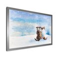 thumbnail image 2 of Designart Chiens pendant la Saison de Noël Art Mural Encadré pour Enfants, 2 of 4