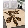 thumbnail image 3 of Ahgly Company Tapis d'Intérieur Lavable en Machine Carré Transitionnel Marron Clair, 7 Pieds Carré, 3 of 7