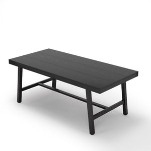 Industrial Dining Table for 6~8 People, 78.7" Long Rectangle Dining Table, Wooden Kitchen Table with Sturdy Metal Frame,for Kitchen, Dining Room-Brown