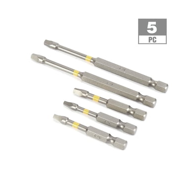 WorkPro 5-Pièce Jeu d’embouts carrés